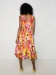 Dolce & Gabbana Gerbera print pleated midi dress