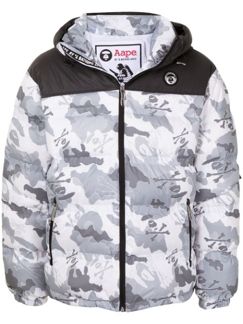 AAPE BY *A BATHING APE camouflage-print padded jacket Men