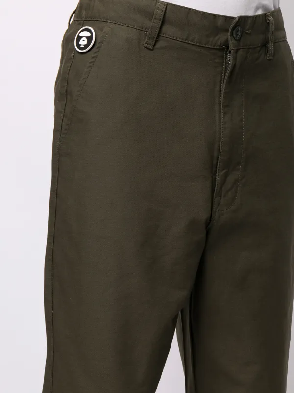 Shop pe By A Bathing Ape Straight Leg Trousers With Express Delivery Farfetch