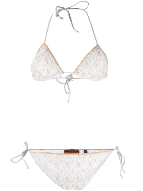 missoni 金属感织线比基尼套装