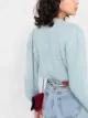 Alessandra Rich cropped floral embroidered cardigan