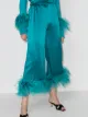 Image 2 of 16Arlington Mandrake feather trim trousers