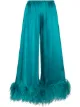 Image 1 of 16Arlington Mandrake feather trim trousers