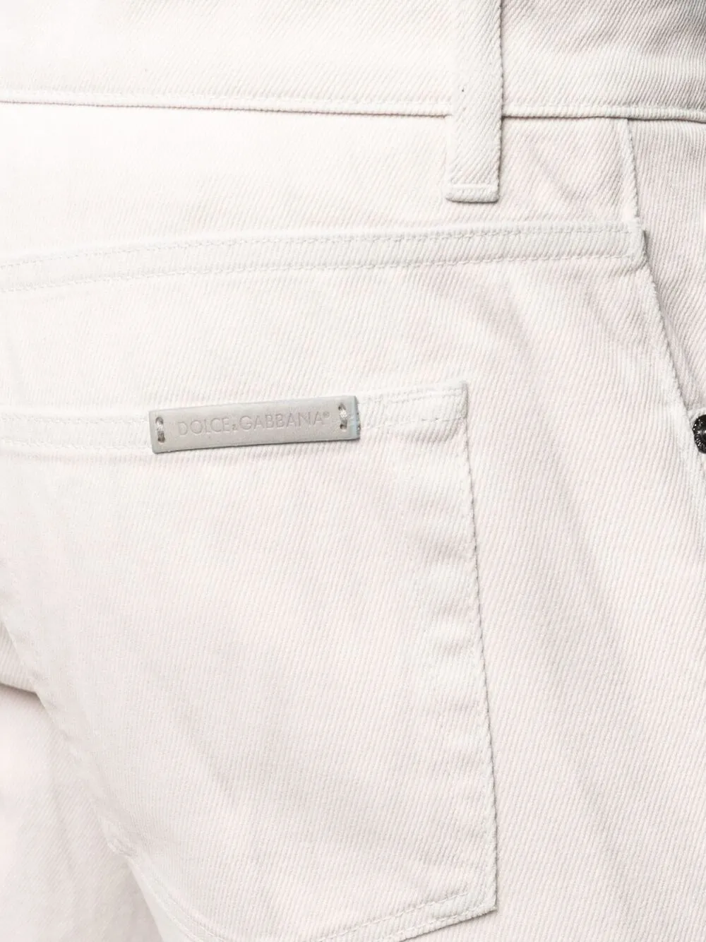 фото Dolce & gabbana прямые джинсы с нашивкой-логотипом