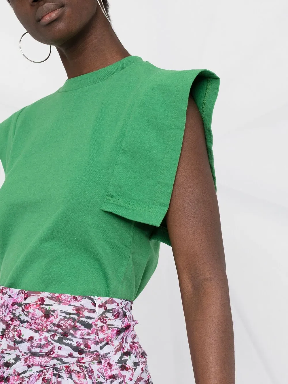 фото Isabel marant футболка zelipa с рукавами кап