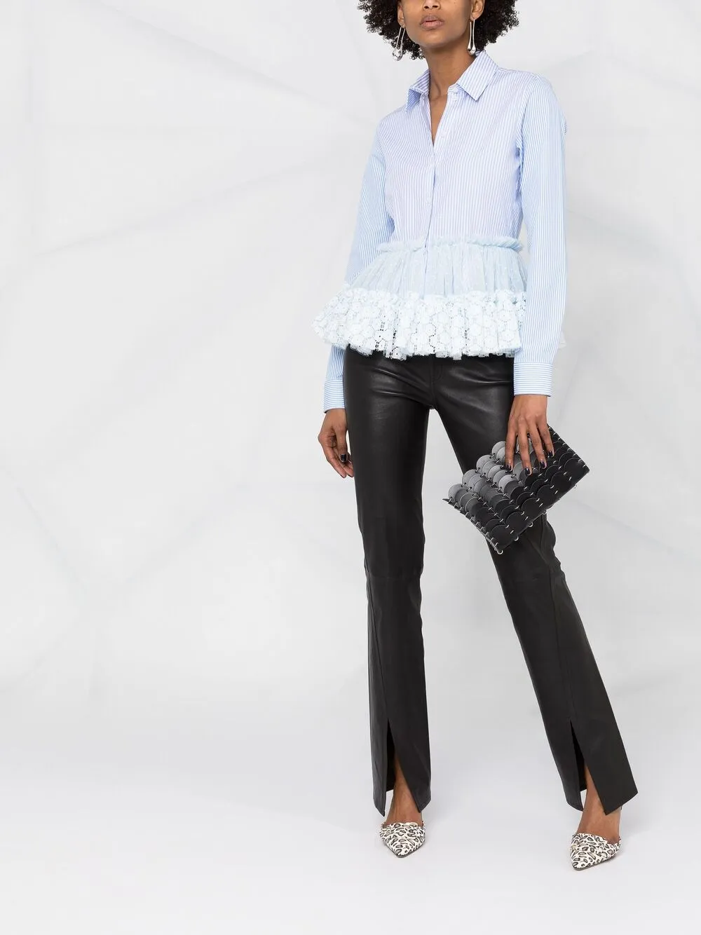 Viktor & Rolf Blouse met krijtstreep - Blauw