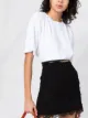 Elisabetta Franchi belted scallop lace-hem skirt