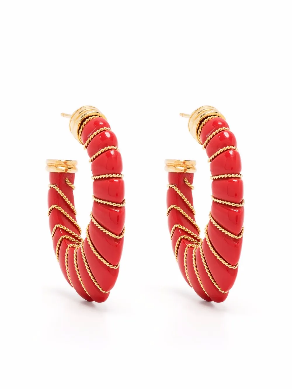 

Gas Bijoux arracadas Cyclade - Rojo