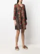 Pierre-Louis Mascia floral embroidered flared dress