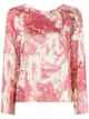 Imagen 1 de Pierre-Louis Mascia blusa de seda con motivo pintado