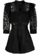 Image 1 of Self-Portrait belted-waist playsuit