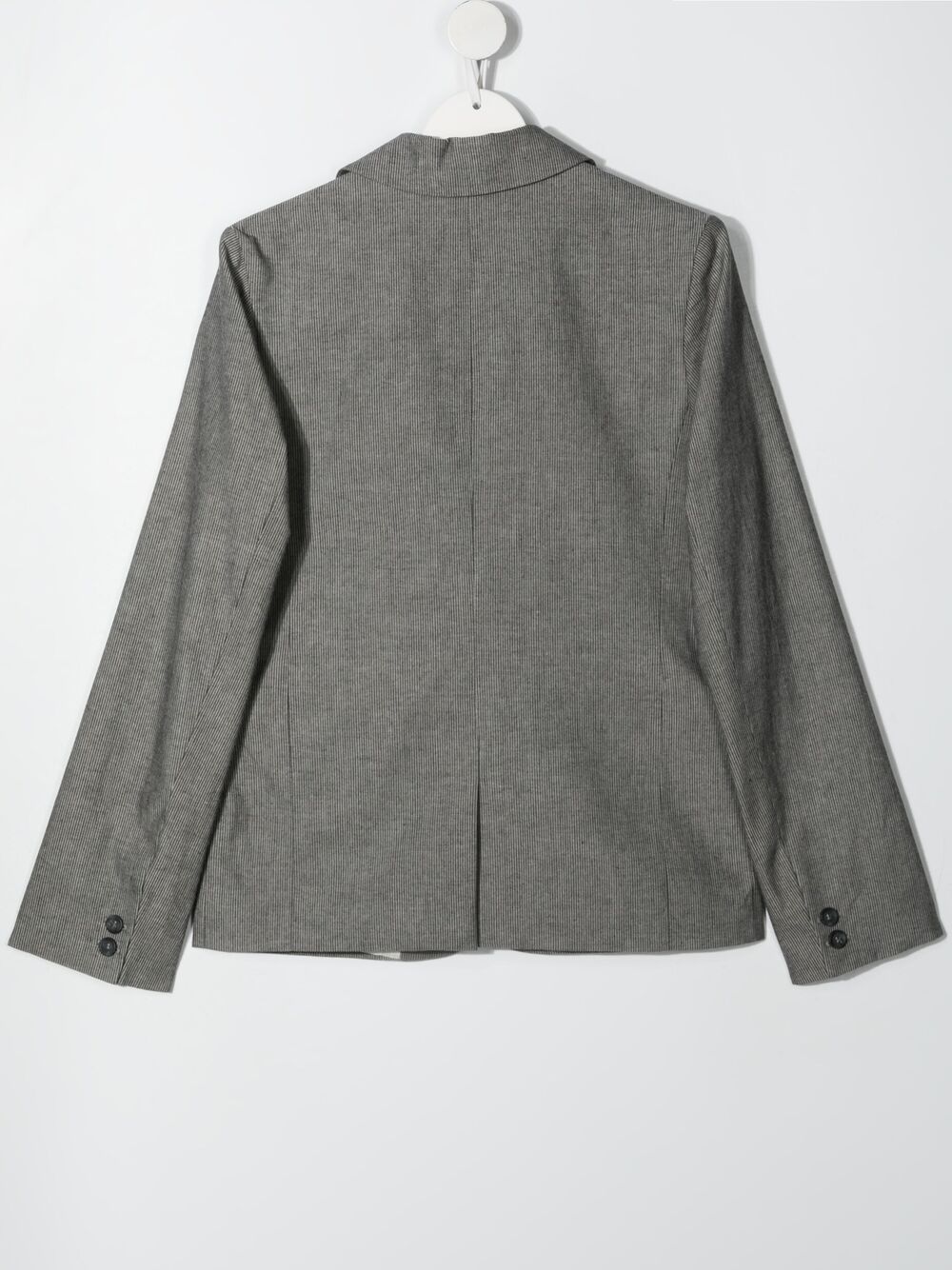 Shop Bonpoint Fitted Single-breasted Blazer In Grey