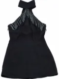 Christopher Kane crystal-trim halterneck dress - Blue