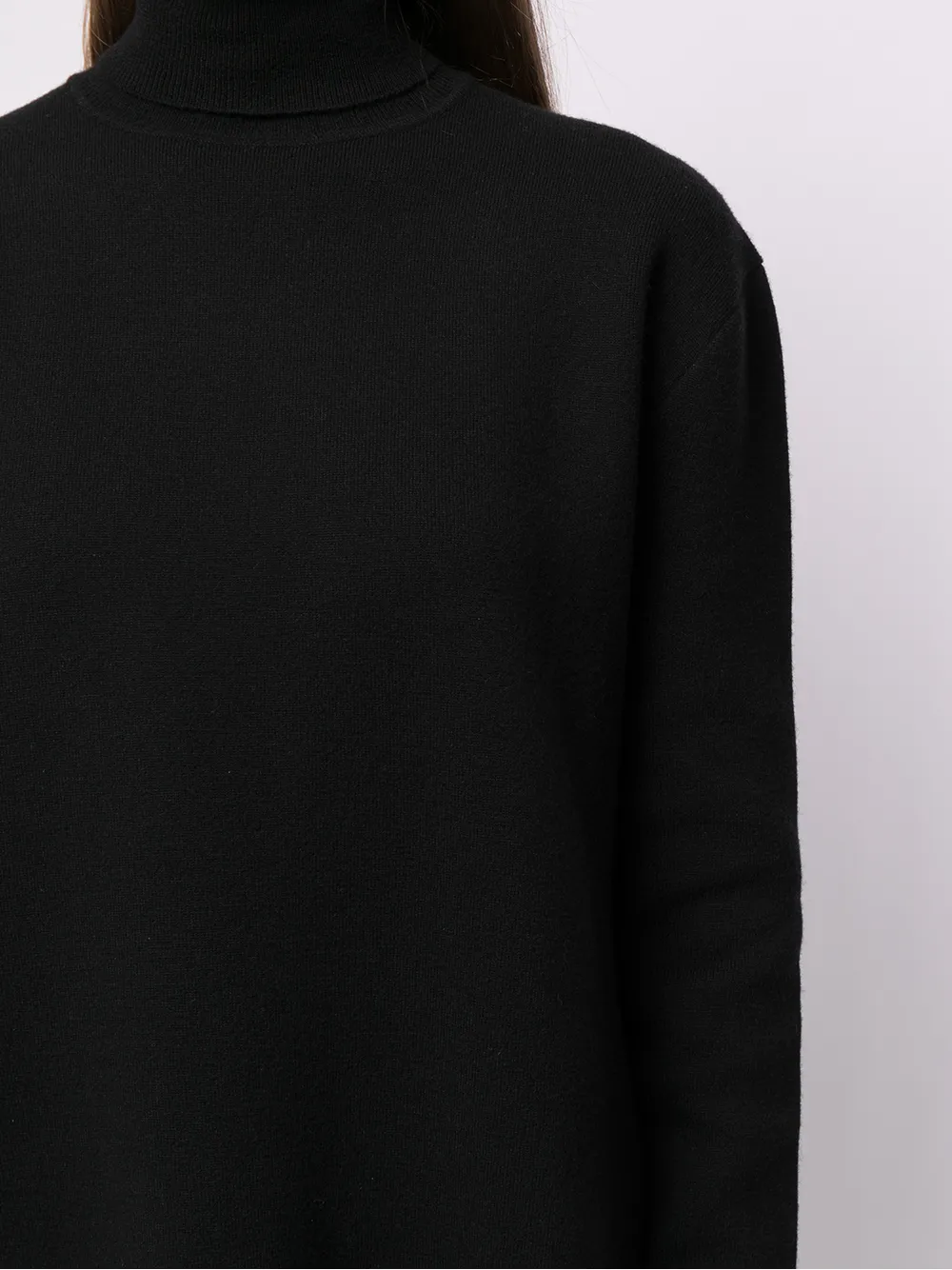 фото Jil sander трикотажное платье с высоким воротником