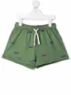 Image 1 of Tiny Cottons Doggy Paddle-print track shorts