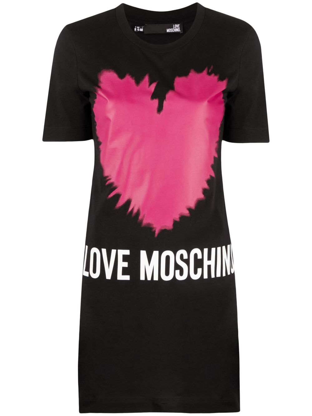 фото Love moschino платье-футболка с логотипом
