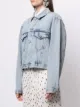 Alessandra Rich embossed buttons denim jacket
