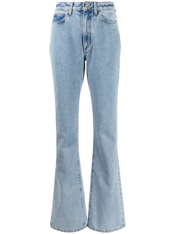 Alessandra Rich high rise flared jeans 