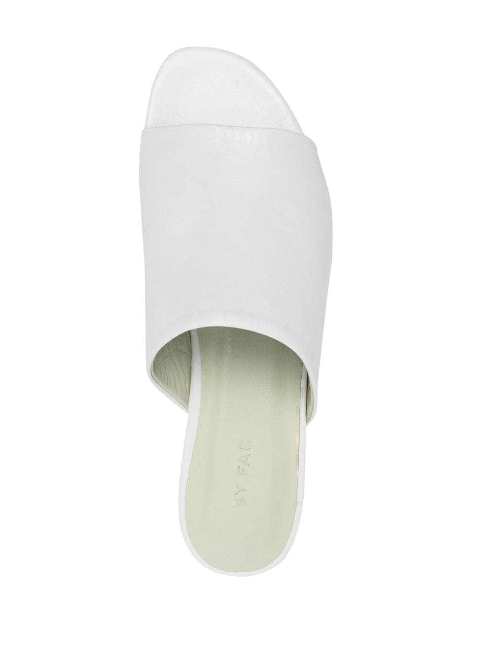 BY FAR slip-on Leather Mules - Farfetch