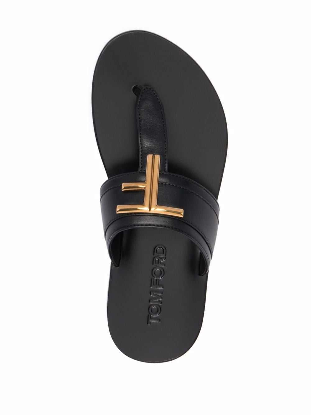 TOM FORD Logo Plaque Open Toe Sandals Farfetch