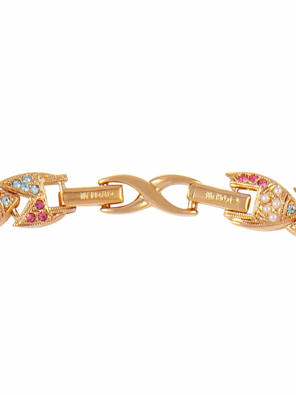 Susan Caplan Vintage Collana con cristalli anni '90