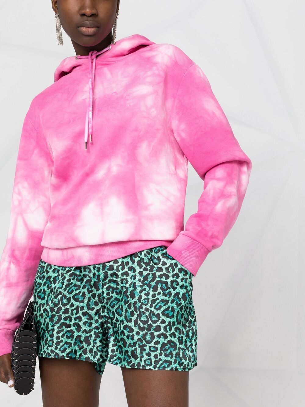 фото Laneus шорты с леопардовым принтом