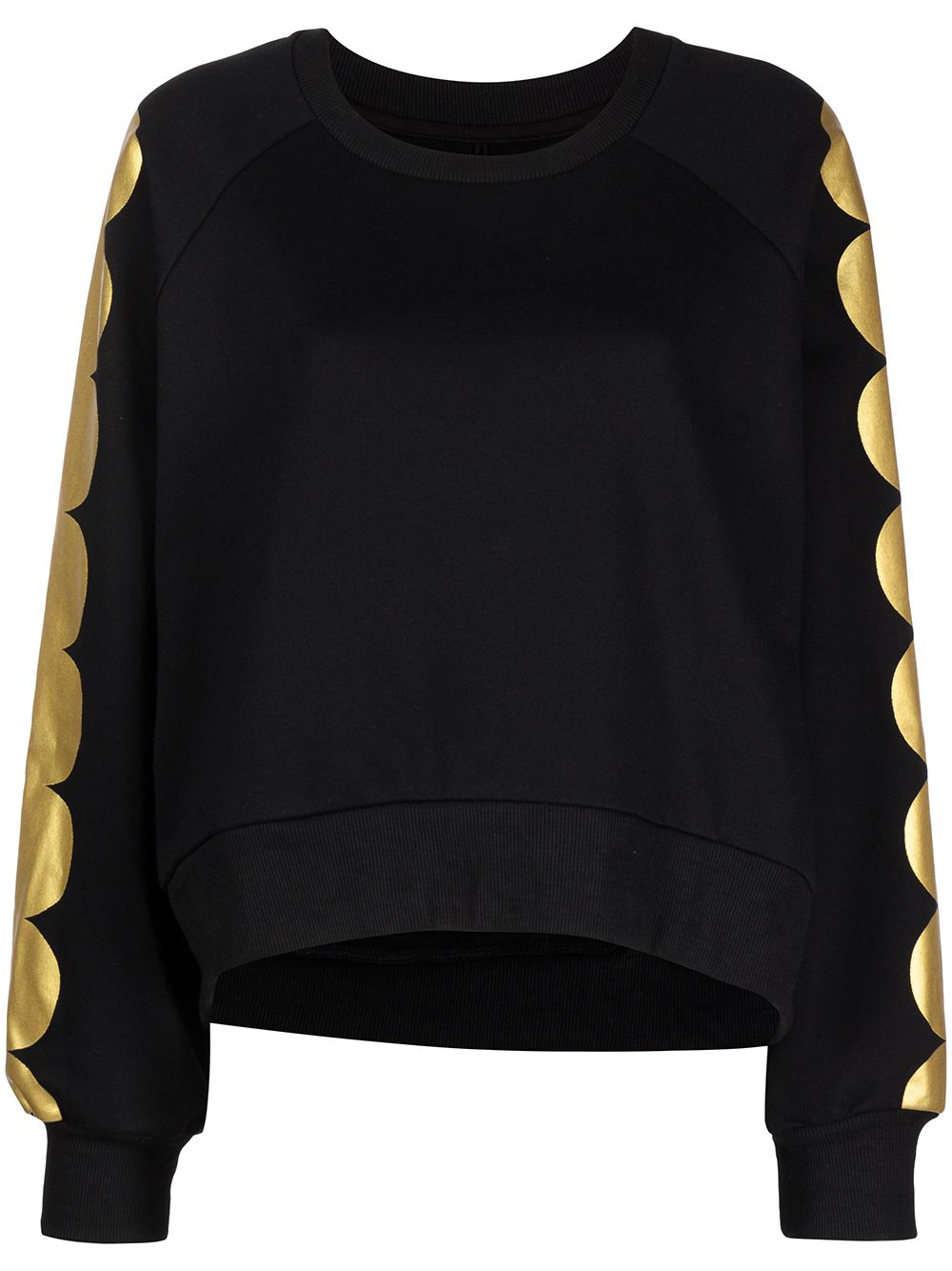 Cynthia Rowley Golden Hour Cotton Sweatshirt In Black