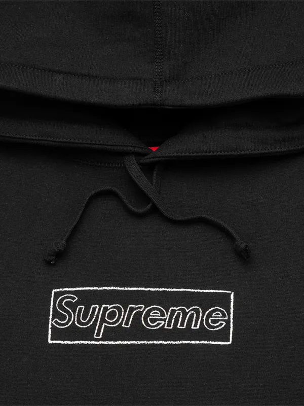 Supreme Kaws Chalk logo连帽衫- Farfetch