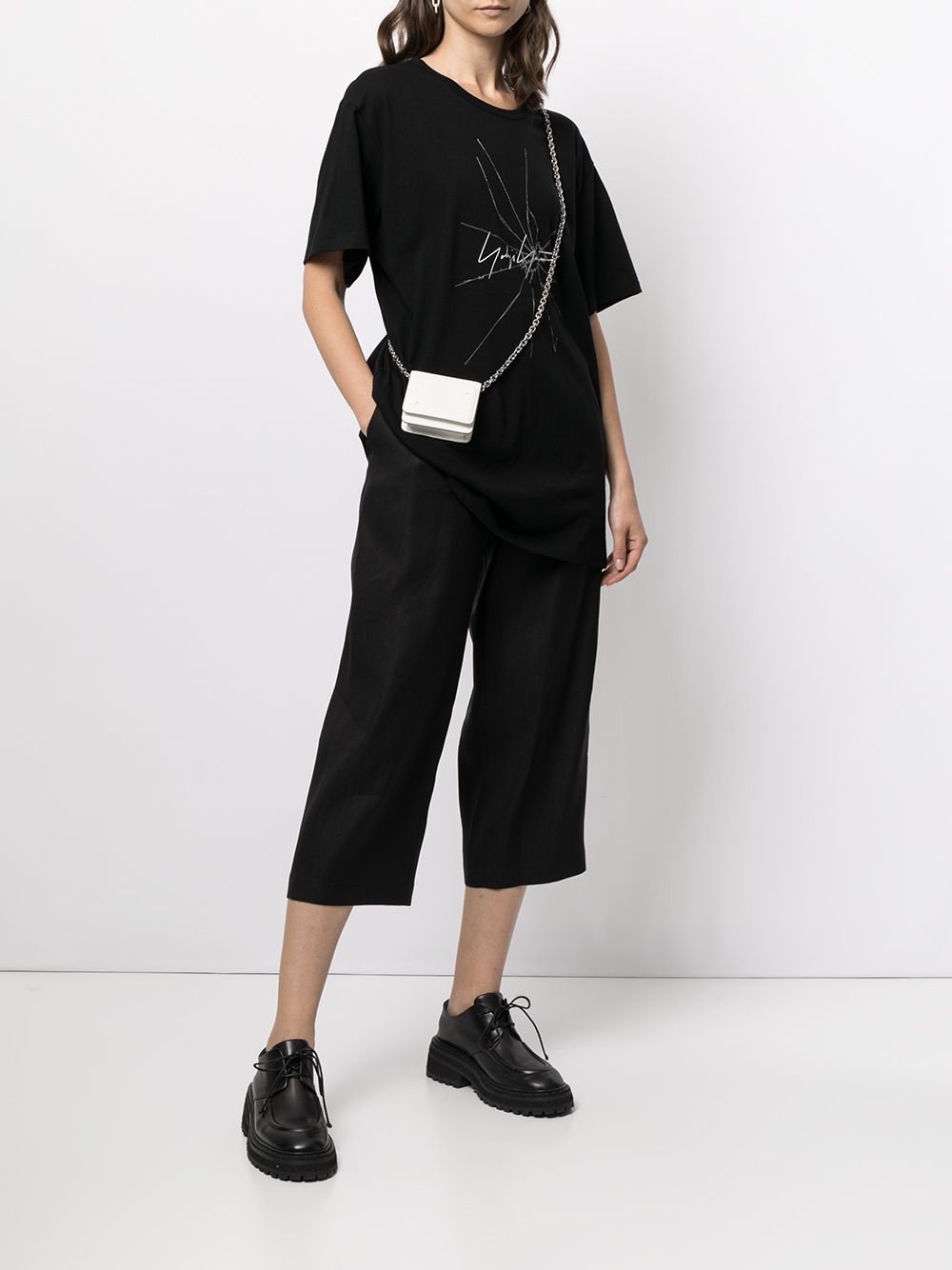 фото Yohji yamamoto укороченные брюки