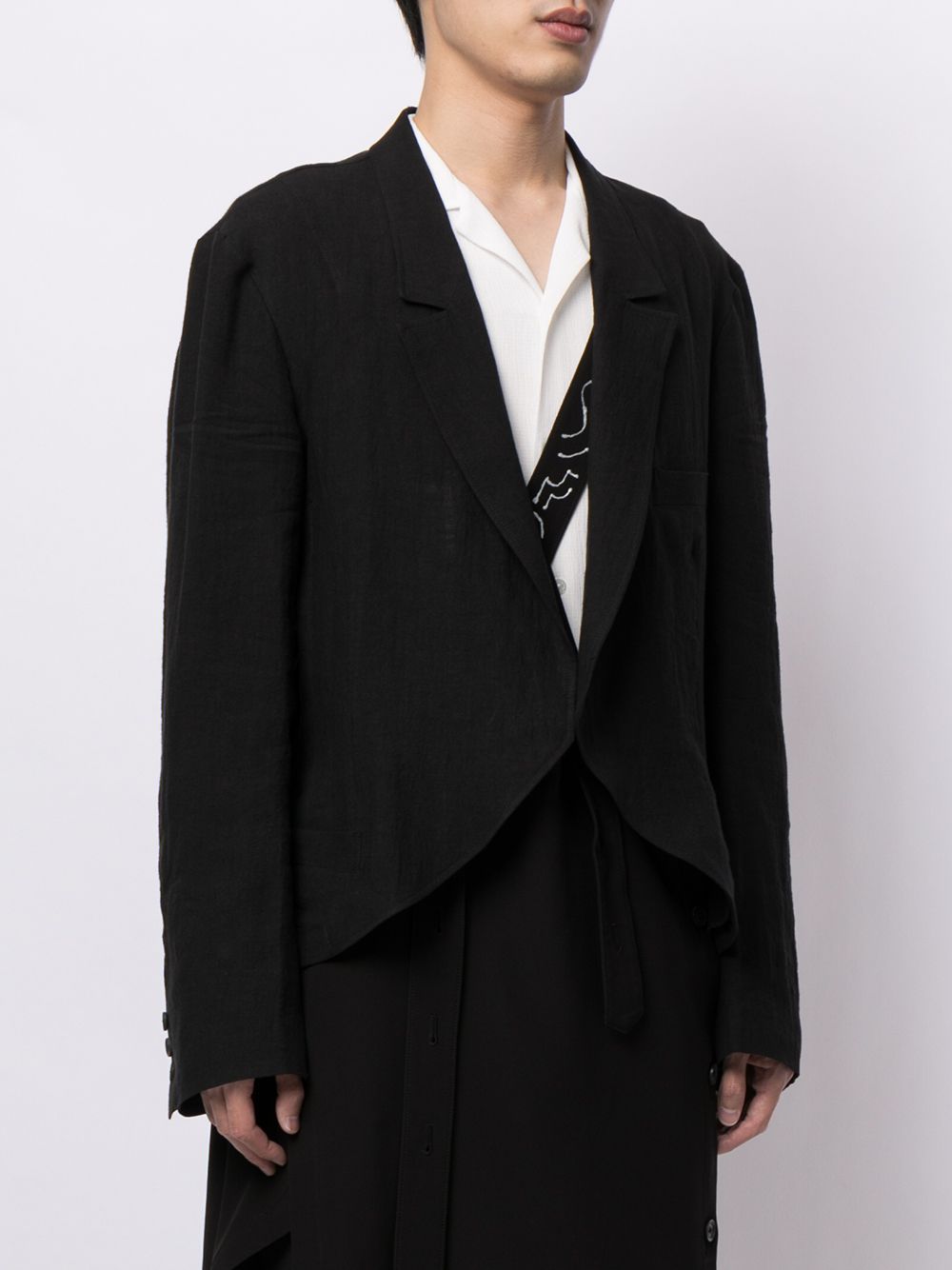 фото Yohji yamamoto пиджак с принтом