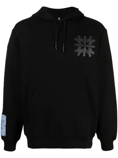 MCQ abstract-print cotton hoodie 
