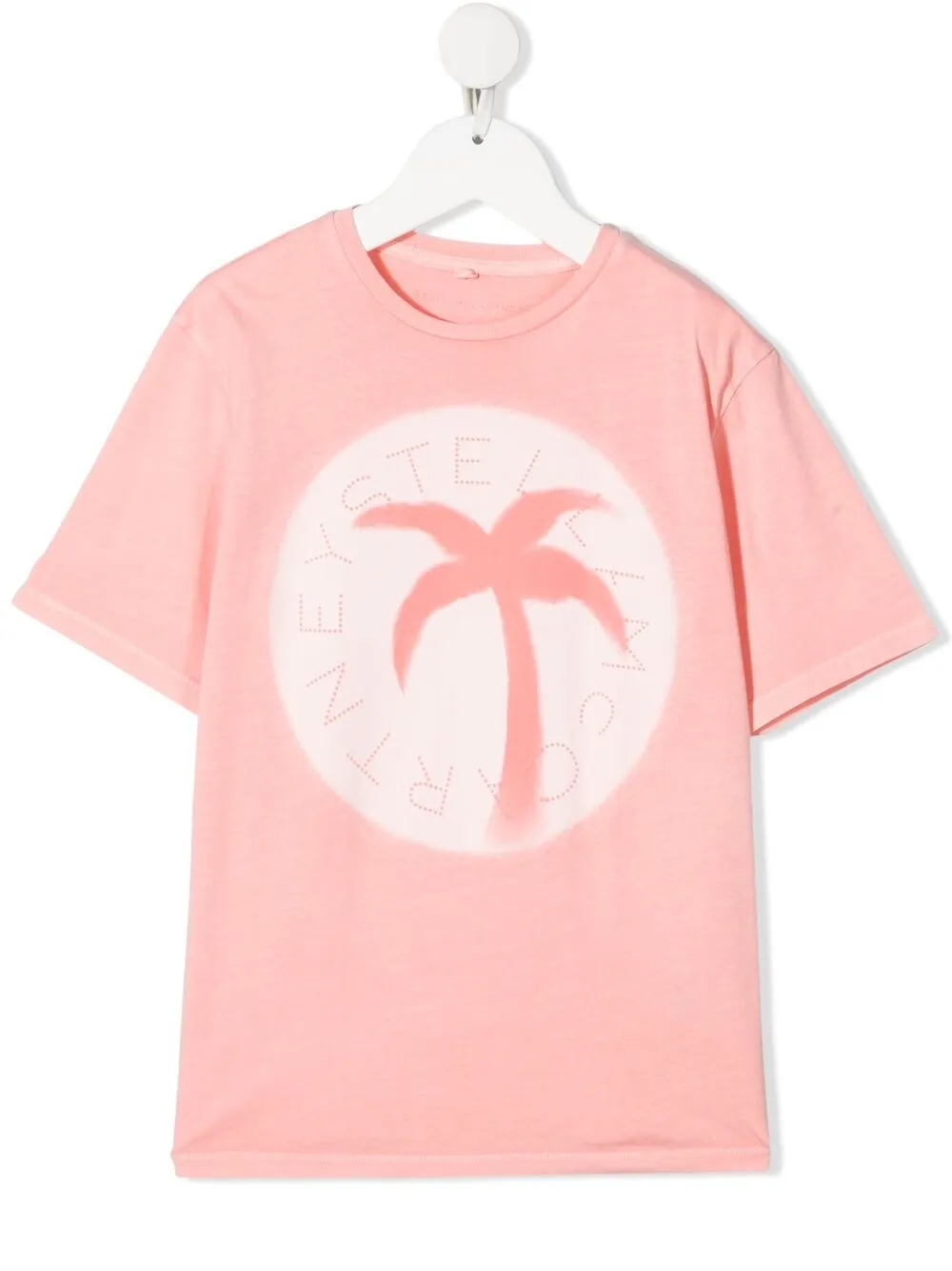 

Stella McCartney Kids palm tree-print T-shirt - Pink