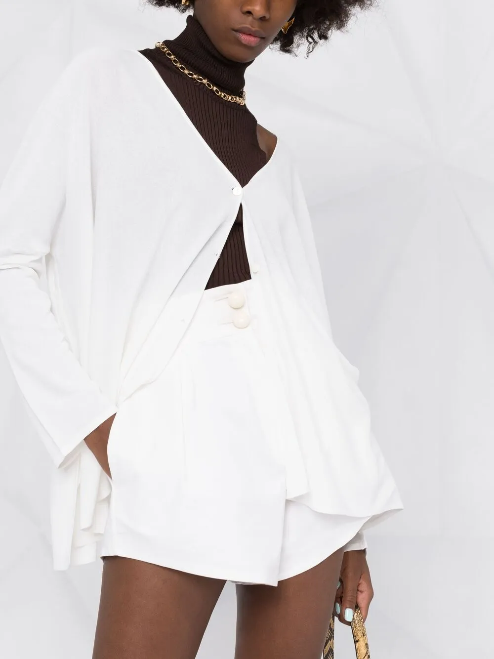 P.A.R.O.S.H OVERSIZED FLARED CARDIGAN