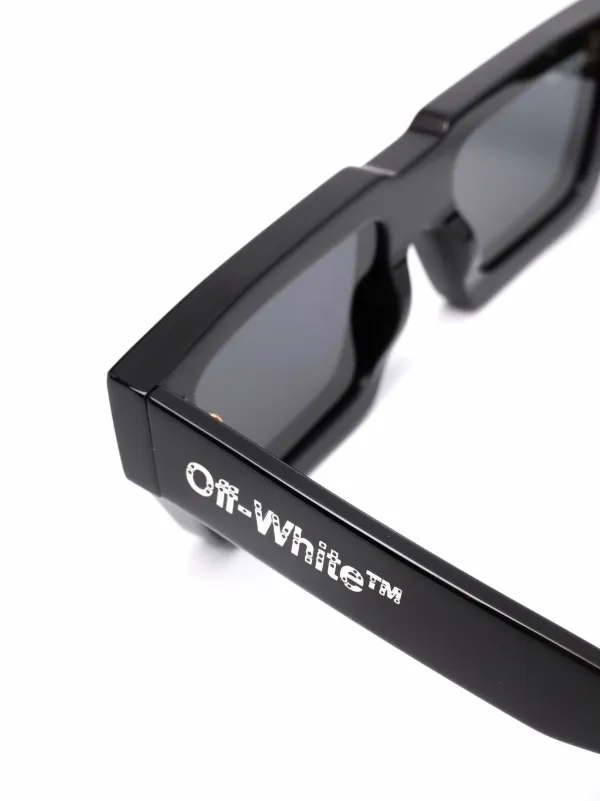Off White Manchester Rectangular Frame Sunglasses Farfetch