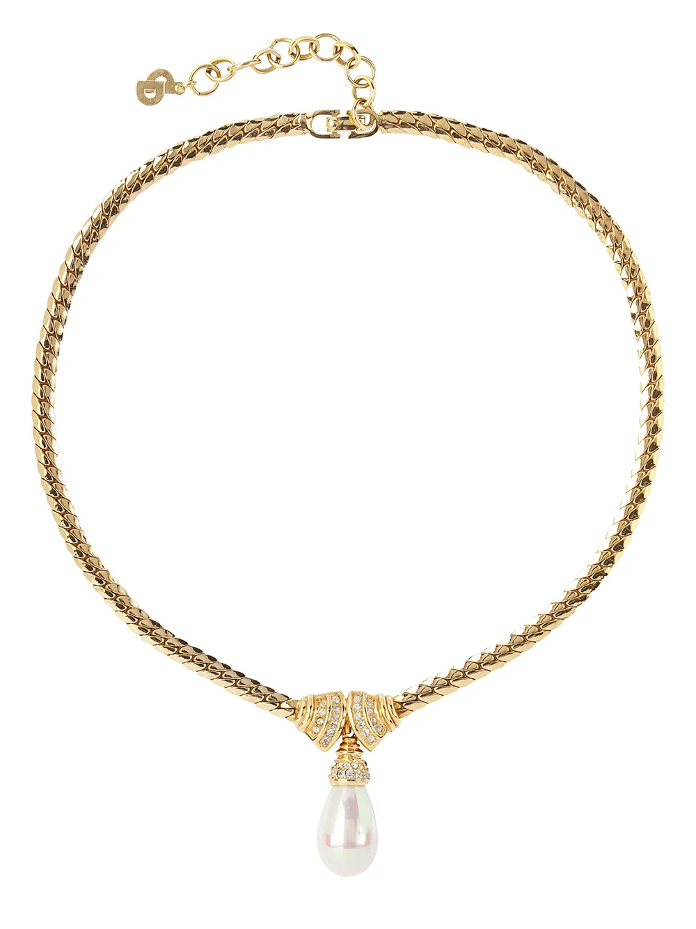 Christian Dior Pre-Owned 1980s pre-owned pearl-embellished necklace | Image 2