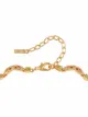 Susan Caplan Vintage 1980s D'Orlan embellished curved necklace