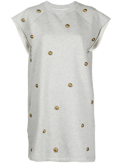 gold Chase studded sweatshirt dress 