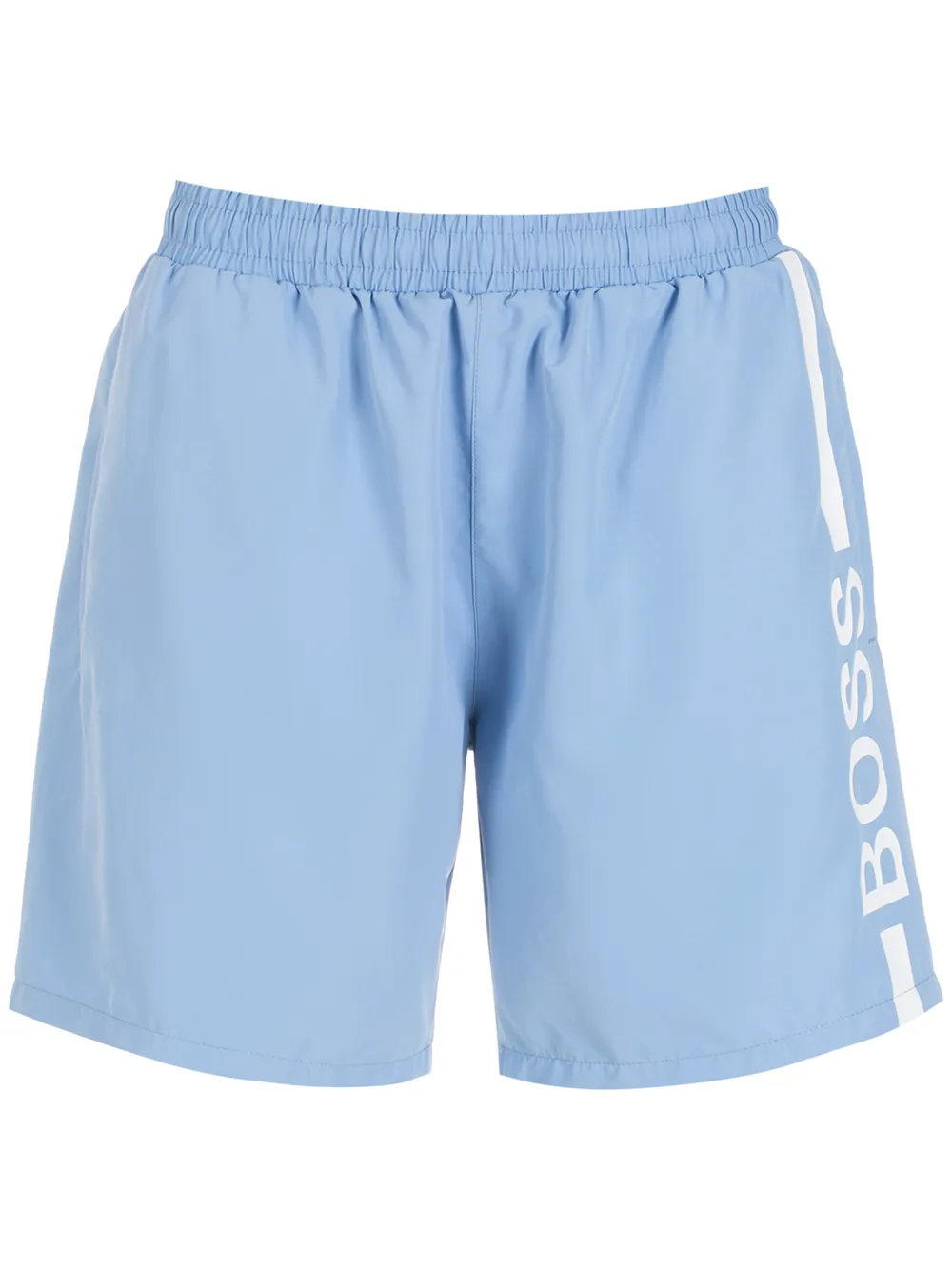 

BOSS shorts de playa con logo estampado - Azul