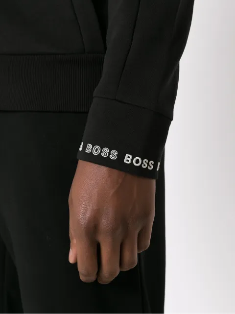 boss saggy zip moletom com capuz