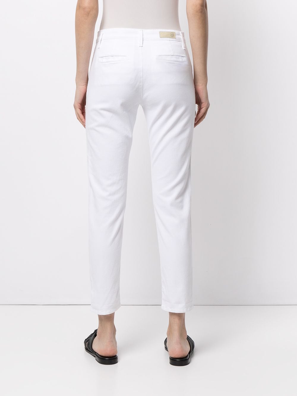 Shop Ag Cropped Skinny Jeans In White