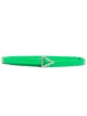 Image 1 of Bottega Veneta triangle-buckle thin belt