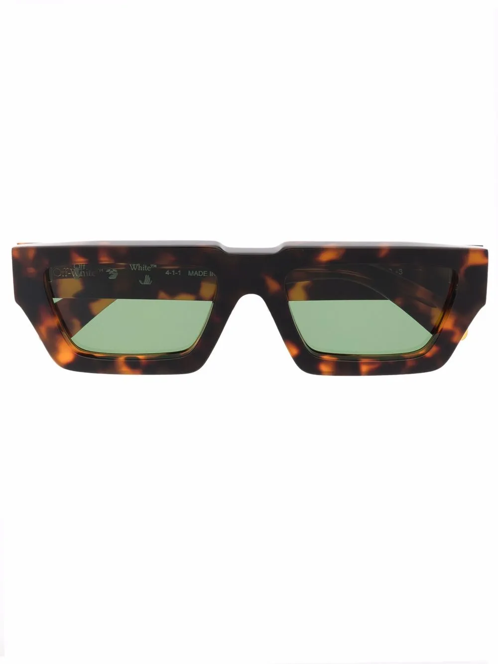 Manchester Rectangular Sunglasses Black