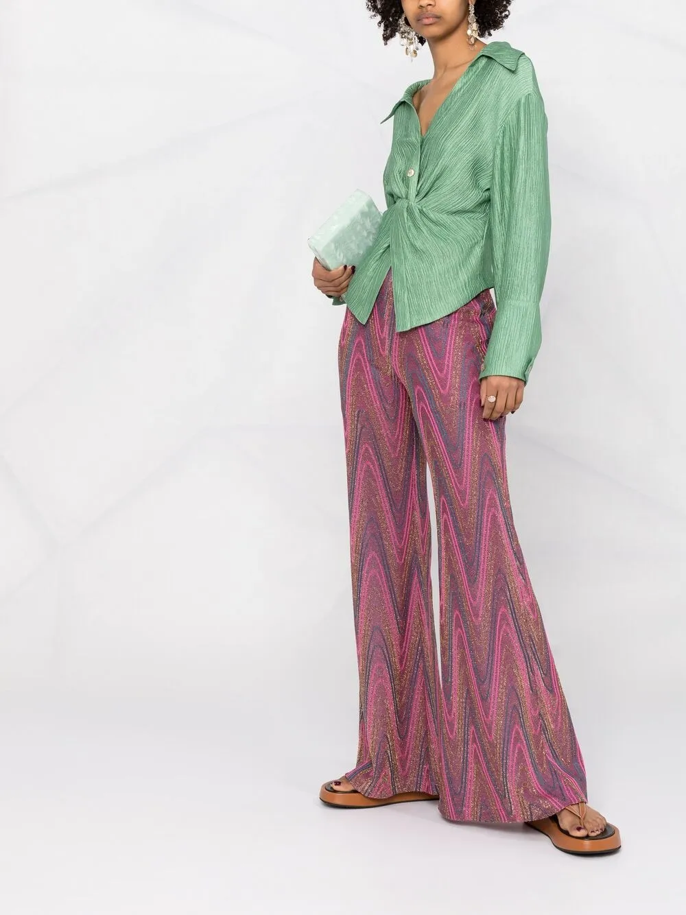 фото M missoni брюки с люрексом