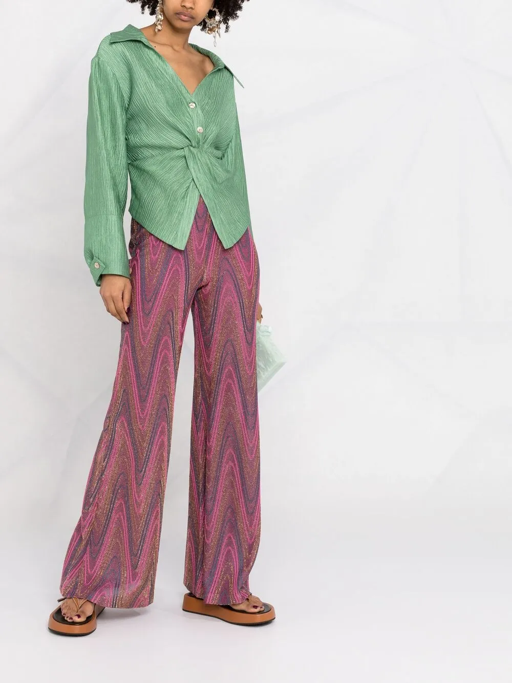 фото M missoni брюки с люрексом