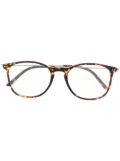 Giorgio Armani square frame glasses - Brown