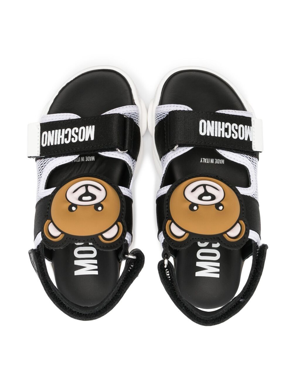 фото Moschino kids сандалии teddy с логотипом