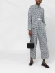 Image 2 of Giorgio Armani chevron printed silk trousers
