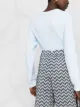 Giorgio Armani chevron printed silk trousers