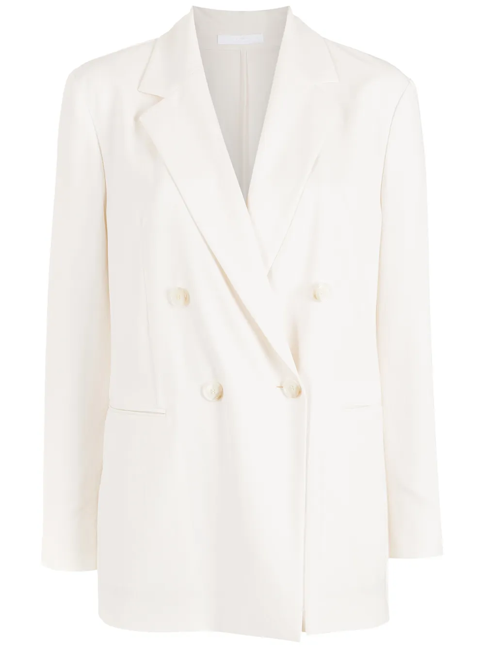 Hugo Boss Double-breasted Blazer In White
