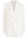 BOSS double-breasted blazer - White
